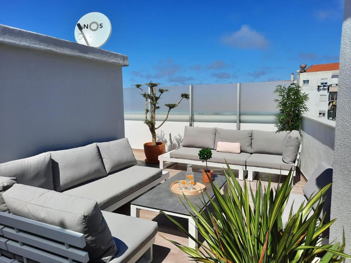Sitius 5B - New Seaview Apartment With Rooftop Terrace In Historical Centre Sitio Da Nazaré Kültér fotó